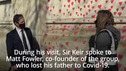 Starmer praises 'emotional' work being done on memorial wall News Clip