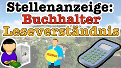 Accountant Job Advertisement: Reading Comprehension for German Learners Instructional Video