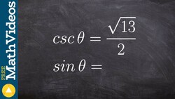 Use cofunction identities and trig identities to find the indicated trig functions Instructional Video