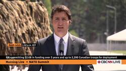 Trudeau asked about Ukraine's possible path into NATO News Clip