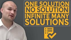 What are the three types of solutions to a system of equations Instructional Video