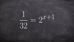 Using the same base of exponents to solve using the equality property Instructional Video