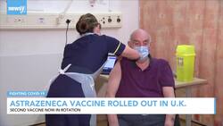 Oxford-AstraZeneca Vaccine Rolled Out In U.K. News Clip