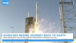 NASA Spacecraft Begins Journey Back To Earth With Asteroid Sample News Clip