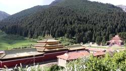 China, Tibet, Langmusi monastery Stock Footage