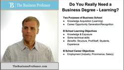 Do You Need a Business Degree - Learning Instructional Video