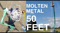 Pouring Molten Aluminum from 50 feet! What will happen? Instructional Video
