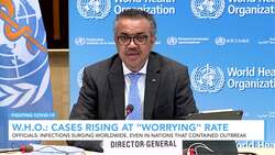 W.H.O. Says Virus Cases Rising At 'Worrying' Rate News Clip