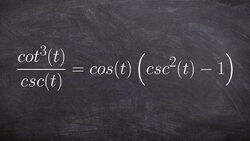Verifying a trigonometric Identities Instructional Video