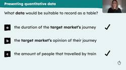 Present data Instructional Video
