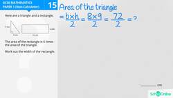 GCSE Secondary Maths Age 13-17 - Shapes & Area: Area Of Shapes - Explained Instructional Video