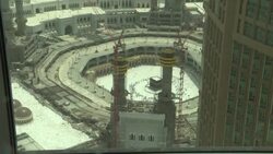 CLEAN : Pilgrims circumambulate the Kaaba on the first day of Eid al-Adha News Clip