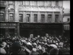 Lenin, Russian revolution, civil unrest, Trotsky, 1917 Stock Footage