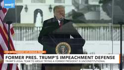 Trump's Team To Argue Impeachment Trial Is Unconstitutional News Clip