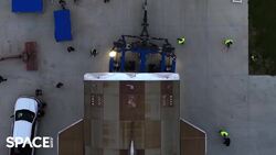 Blue Origin's Massive New Glenn Rocket On Move To Launch Pad Instructional Video