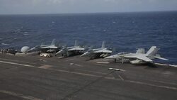 Media tour of USS Ronald Reagan in South China Sea News Clip