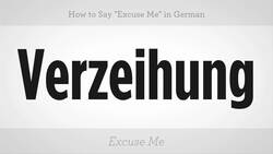 How to Say "Excuse Me" in German Instructional Video