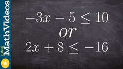 Learn how to solve an or compound inequality Instructional Video