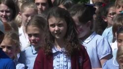 CLEAN : Childern from Windsor schools perform a song written for the Platinum Jubile News Clip
