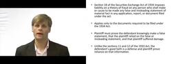 Liability Under Section 18 of the 1934 Act Instructional Video