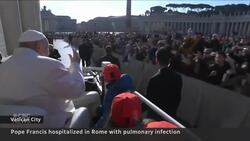 Pope Francis hospitalized with pulmonary infection News Clip