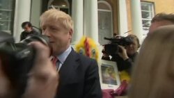 Conservative Leadership candidate Boris Johnson MP leaving house News Clip