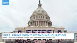 President Trump Says He Won't Attend Biden Inauguration News Clip