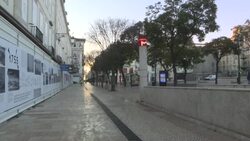 CLEAN : Streets of Lisbon deserted as Portugal begins new national lockdown News Clip