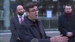 Greater Manchester mayor Andy Burnham speaks to the media News Clip