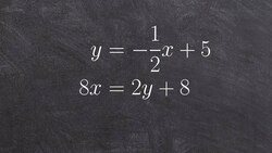 Determining the solution point of a system of equations by graphing Instructional Video
