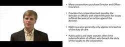 Understanding Director and Officer Liability Insurance Instructional Video