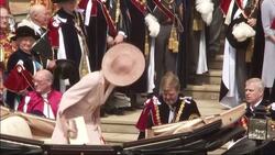 King Willem-Alexander and Queen Maxima of the Netherlands attend the Royal Order of the Garter service News Clip