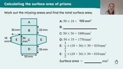 Surface area of prisms Instructional Video