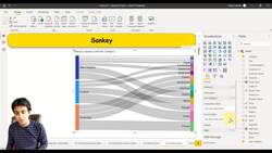 Business Intelligence with Microsoft Power BI - with Material - Creating a Sankey Chart in Power BI Instructional Video