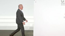 Shinzo Abe and Scott Morrison handshake News Clip