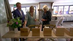 UK: Duchess of Cornwall visits Heron Valley Orchards during tour of Devon and Cornwall News Clip