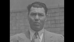Retired heavyweight boxer Jack Dempsey introduces heavyweight boxer Max Baer in NY City News Clip