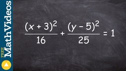 How to find the vertices and foci of an ellipse Instructional Video