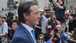 Victims and lawyers speak outside the court after Ghislaine Maxwell is sentenced to 20 years for helping Epstein News Clip