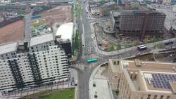 Drone footage of Birmingham city centre News Clip