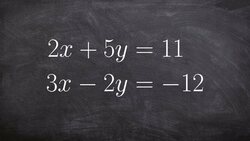 Using Two Multipliers to Solve a System of Equations with Elimination Instructional Video