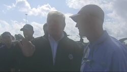 Trump arrives in Florida to survey hurricane damage News Clip