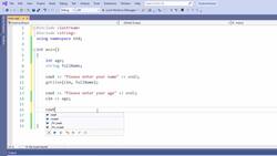C++ Developer - User Input Instructional Video
