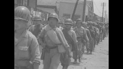 South Korean soldiers mobilize during first days of the Korean War News Clip