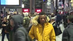 CLEAN : France pension strikes: back to work for commuters at a busy Saint Lazare News Clip