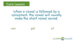 Decoding Closed Syllables: Short Vowel Sounds Instructional Video