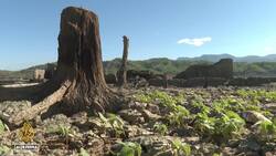 Underwater town resurfaces: Drought and extreme heat reveal submerged ruins News Clip