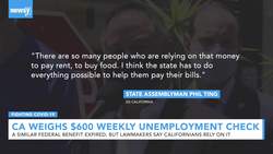 California Weighs Its Own $600 Weekly Unemployment Support News Clip