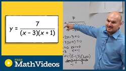 Domain of a rational function write in interval notation Instructional Video