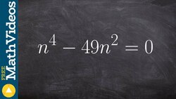 Solving a binomial to a higher power using difference of two squares Instructional Video